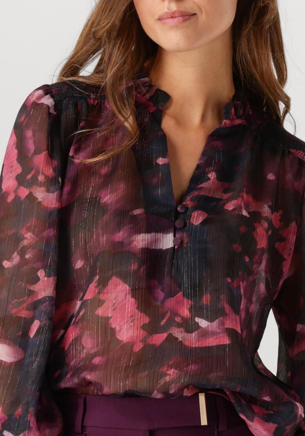 AAIKO Dames Blouses Stella Winter Bloom Roze
