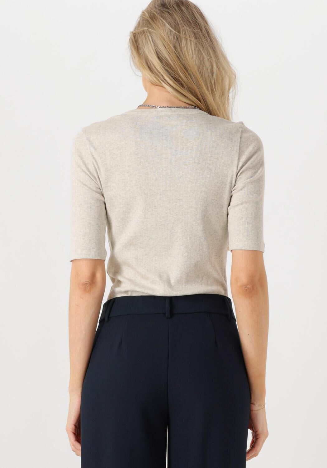 KNIT-TED Dames Tops & T-shirts Eden Lichtgrijs