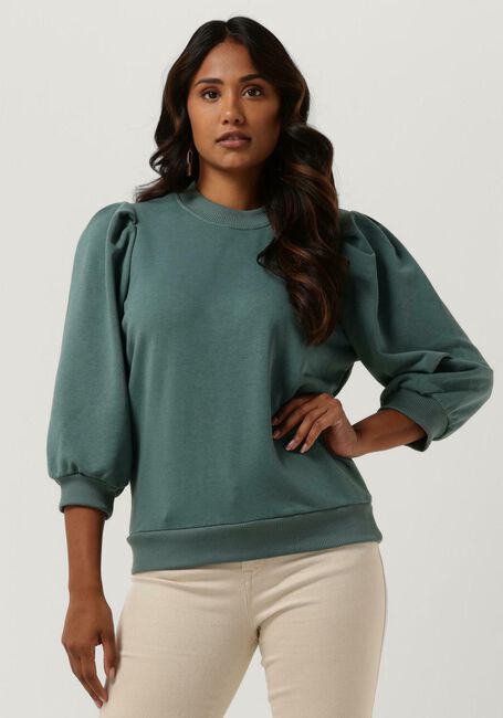 Groene MINUS Sweater MIKA 3/4 SLEEVE SWEAT - large