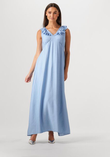 Lichtblauwe MOVES Maxi jurk LEANNA DRESS 4237 - large