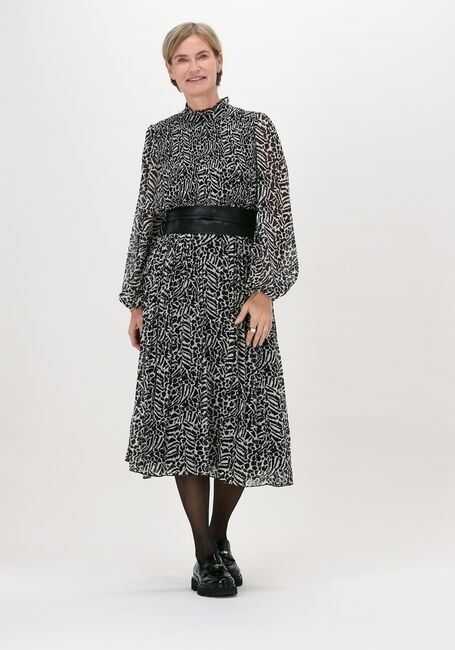 Zwarte SET Midi jurk 73912 - large