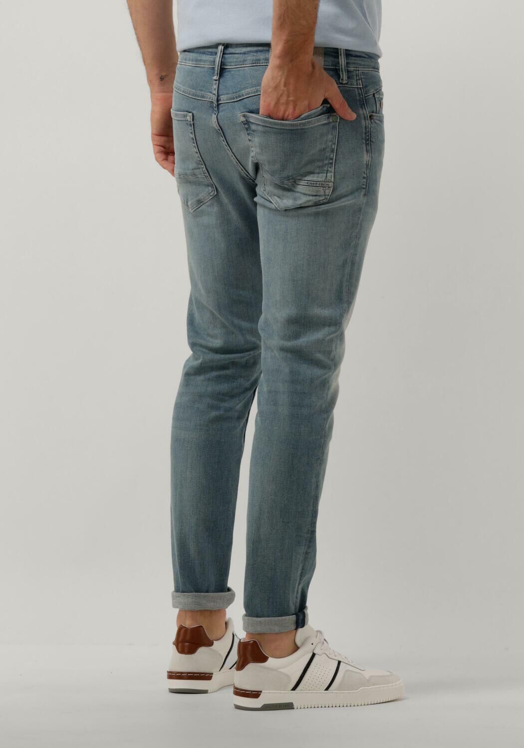 CAST IRON Heren Jeans Shiftback Tapered Fgt Blauw