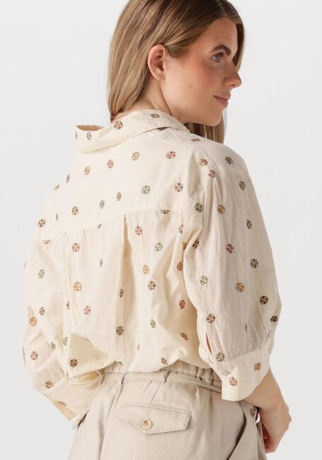 Ecru SUMMUM Blouses 3/4 SLEEVE BLOUSE TOP LINEN - large