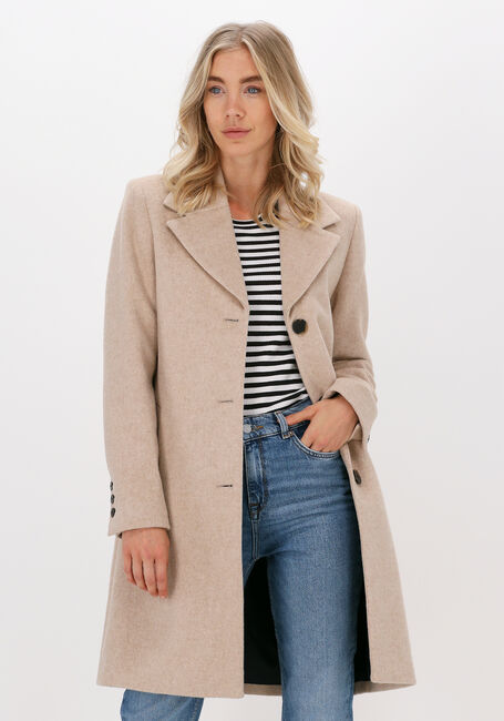 Beige SELECTED FEMME Mantel NEW SASJA WOOL COAT B - large