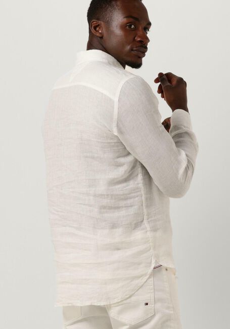 Witte TOMMY HILFIGER Casual overhemd PGMENT DYED LI SOLID RF SHIRT - large