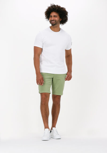 Witte CALVIN KLEIN T-shirt MONOGRAM BADGE WAFFLE SS TEE - large