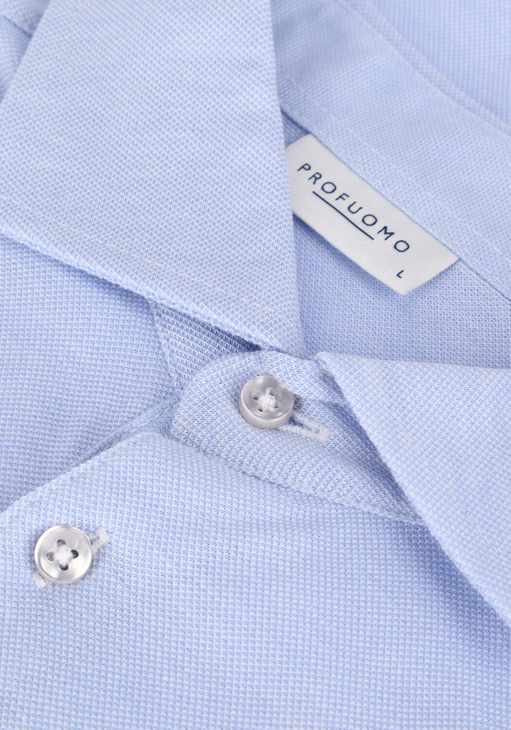 Lichtblauwe PROFUOMO Polo PPTJ1A-B - large