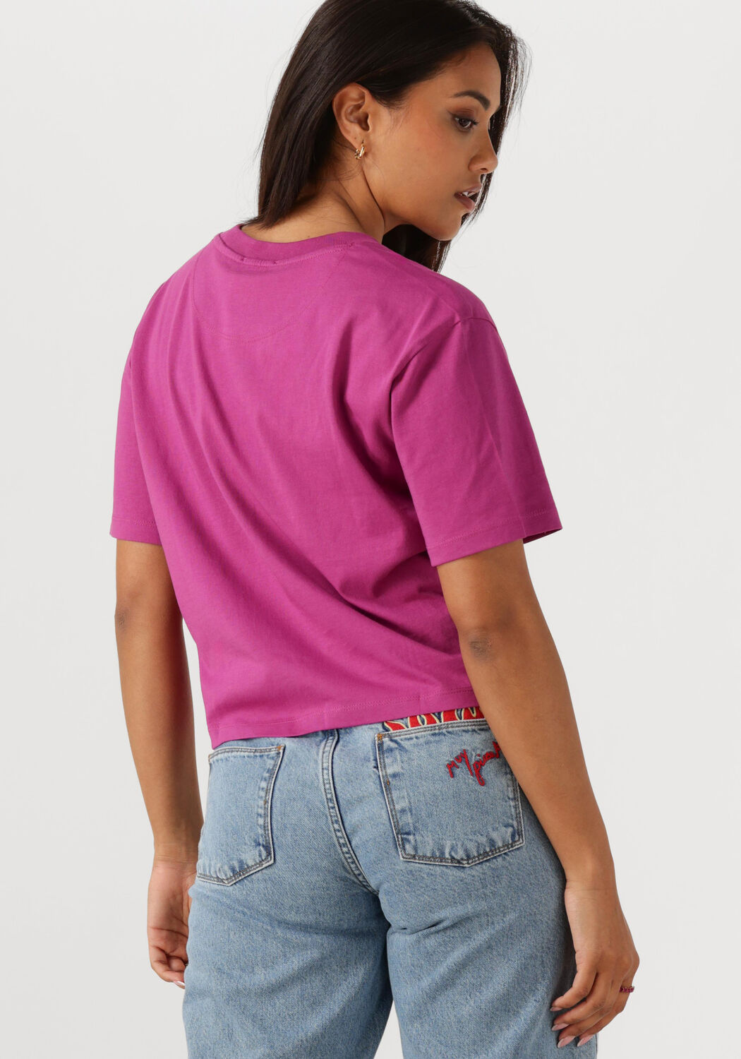 HARPER & YVE Dames Tops & T-shirts Croppedlogo-ss Paars