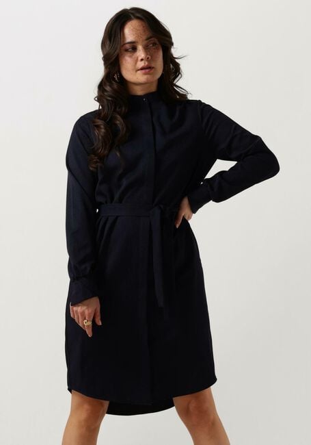 Donkerblauwe ANOTHER LABEL Mini jurk DALYCE DRESS L/S - large