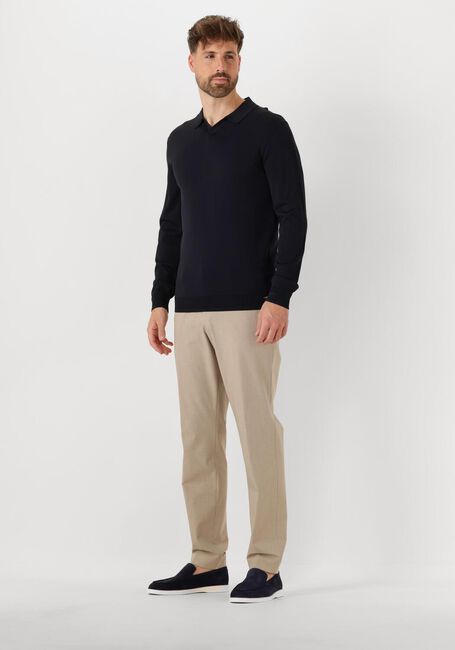 Zwarte GENTILUOMO Trui POLO NO BUTTON LS K2039-260 - large