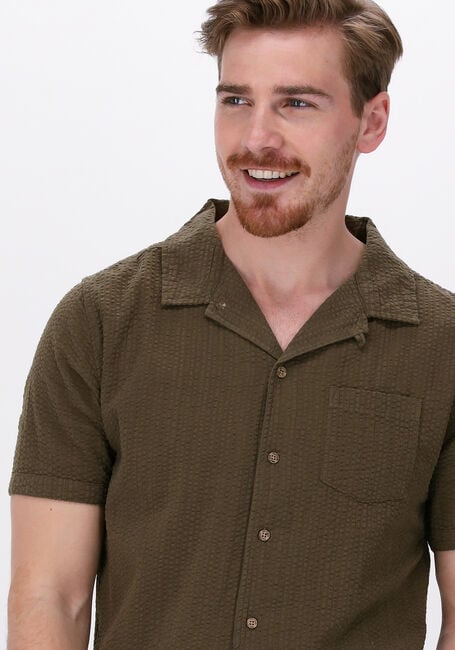 Donkergroene KULTIVATE Casual overhemd ST JAKE - large