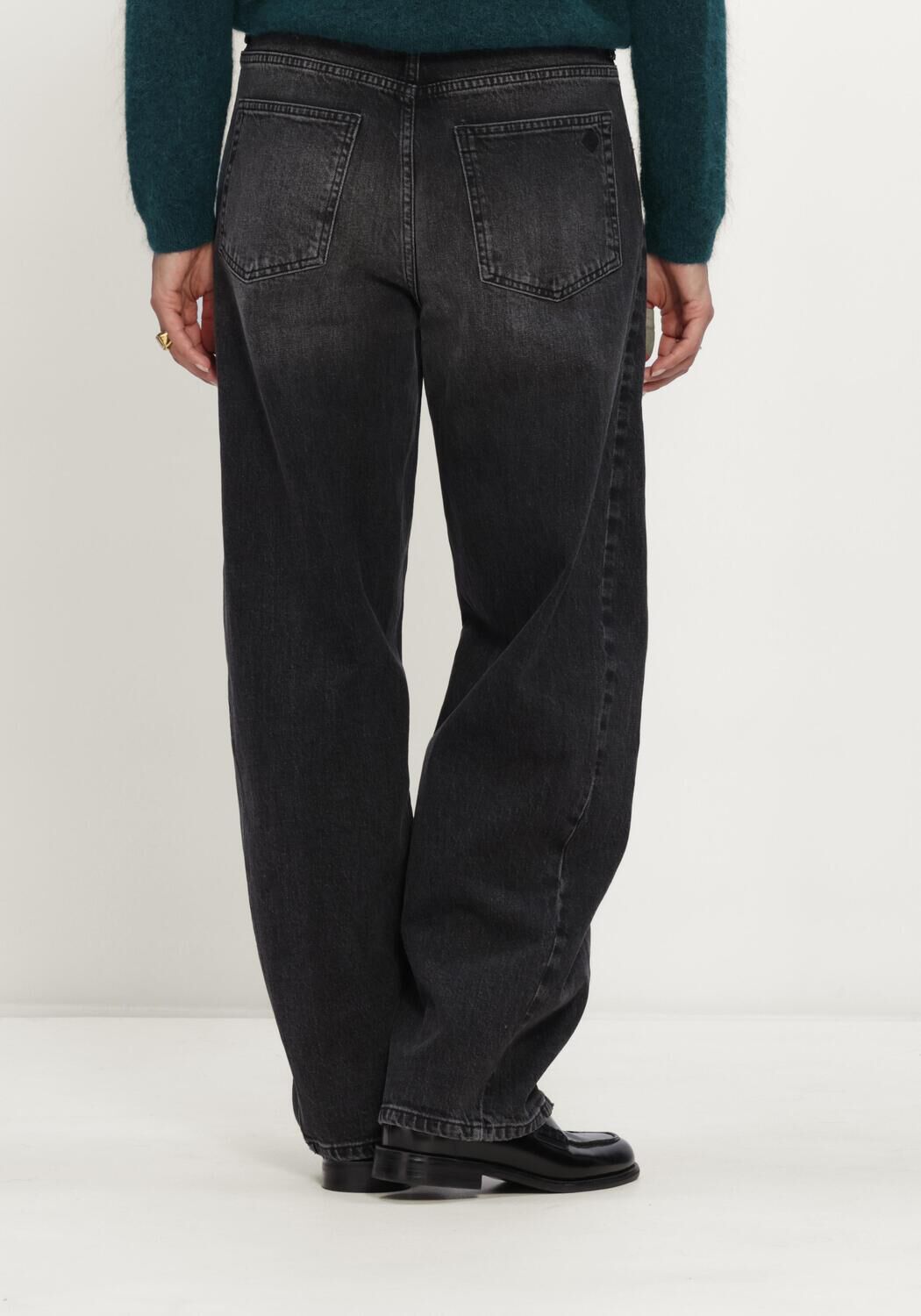 Zwarte STUDIO ANNELOES Wijde broek Frenkie balloon trousers - large