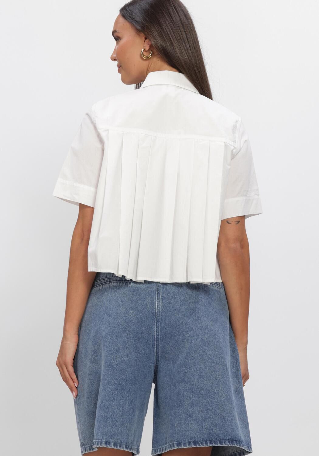 Witte Y.A.S. Blouses YASSKYMA SS SHORT SHIRT S. - large