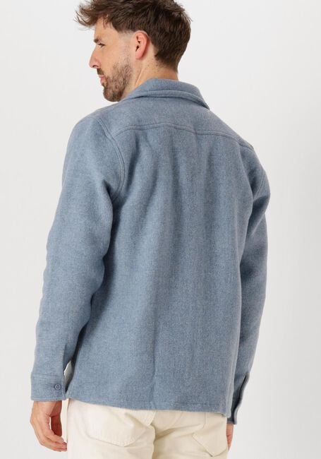 Lichtblauwe PURE PATH Overshirt REGULAR FIT FLANNEL OVERSHIRTS - large