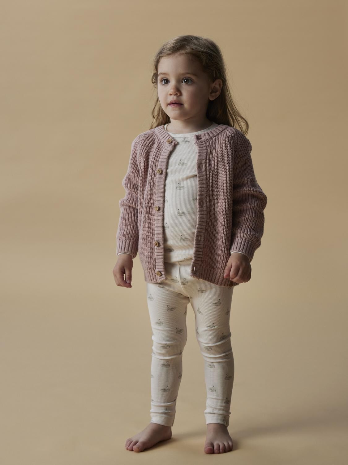 Ecru LIL' ATELIER Broeken NMFGAVO EFI SLIM LEFFING LIL NOOS - large