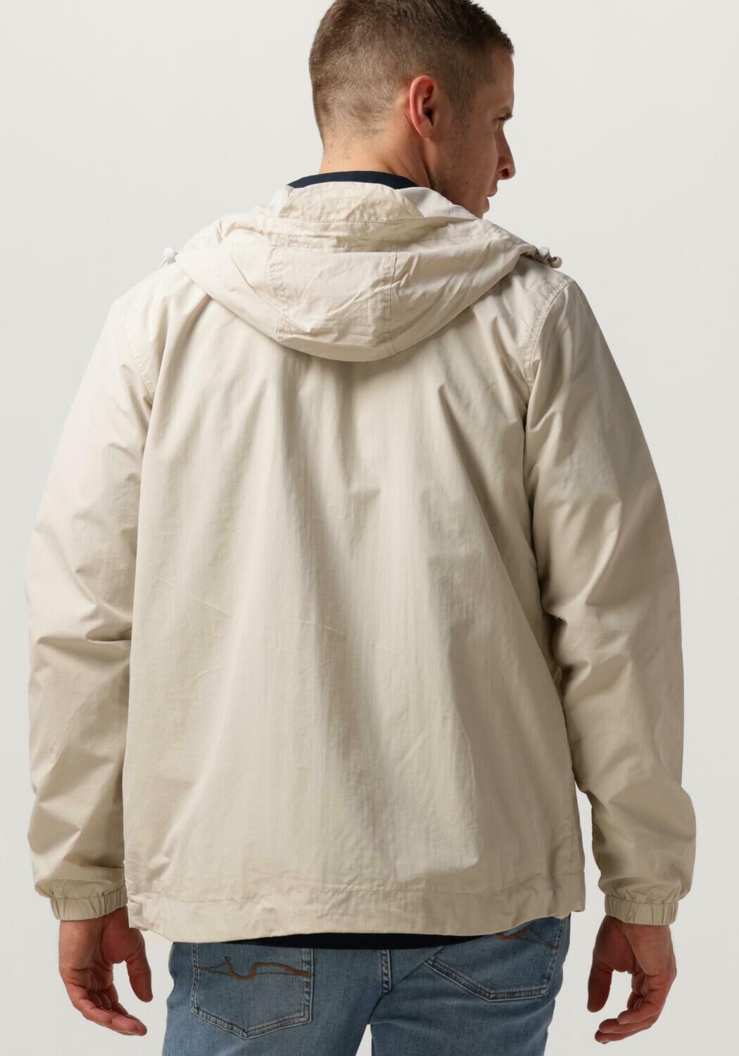 Beige hot sale hooded jacket