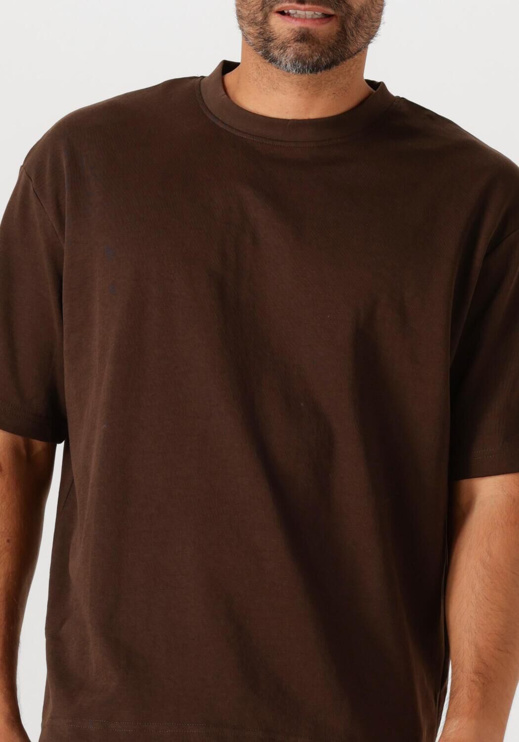 SELECTED HOMME Heren Polo's & T-shirts Slhlooseoscar Ss O-neck Tee Noos Bruin