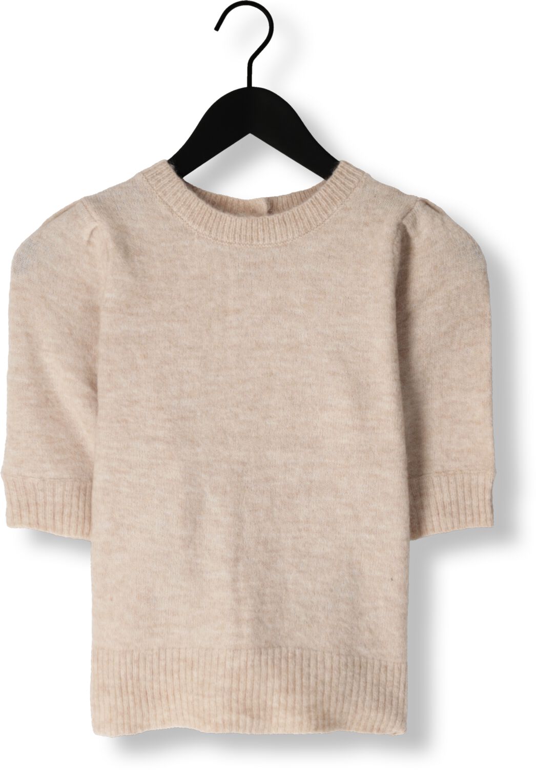 SELECTED FEMME Dames Tops & T-shirts Slflulu Ss Open Back Knit O-neck Bruin