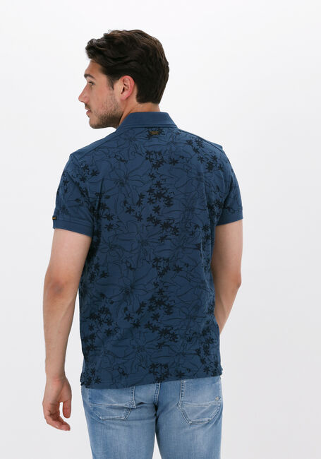Periodiek spelen besluiten Donkerblauwe PME LEGEND Polo SHORT SLEEVE POLO LIGHT PIQUE SUSTAINABLE AOP  | Omoda
