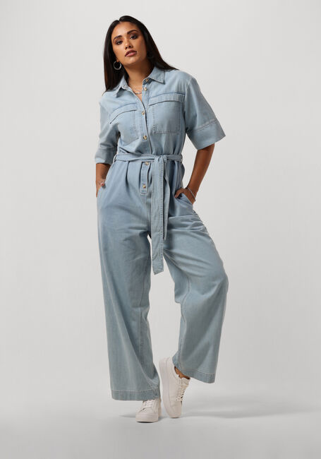 Blauwe MSCH COPENHAGEN Jumpsuit MSCHSHAYLA 2/4 JUMPSUIT - large