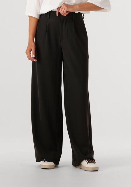 Zwarte ALIX THE LABEL Wijde broek LADIES WOVEN WIDE LEG PANTS - large