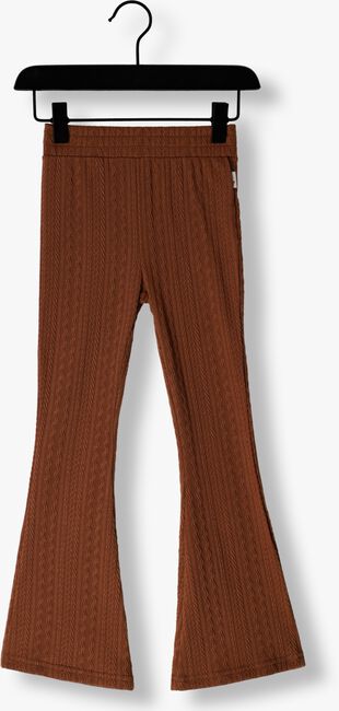 Bruine MOODSTREET Flared broek KNITTED FLARE PANT - large