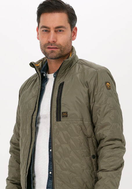 Olijf PME LEGEND Gewatteerde jas BOMBER JACKET RAIDER II TAFFETAR - large