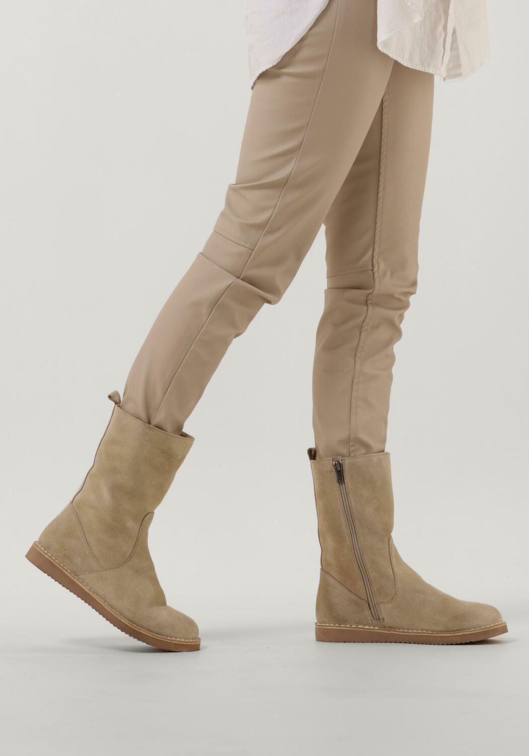 Beige NOTRE-V Vachtlaarzen 2204-01 - large