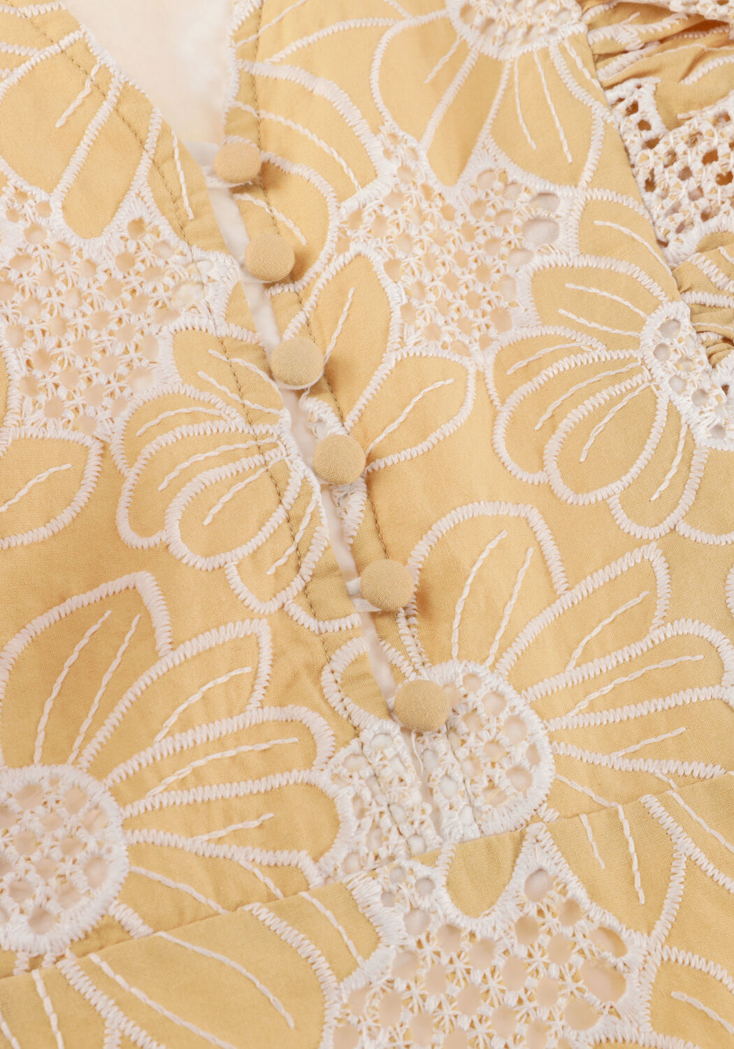 Gele Y.A.S. Mini jurk YASCURIMA SS DRESS - large