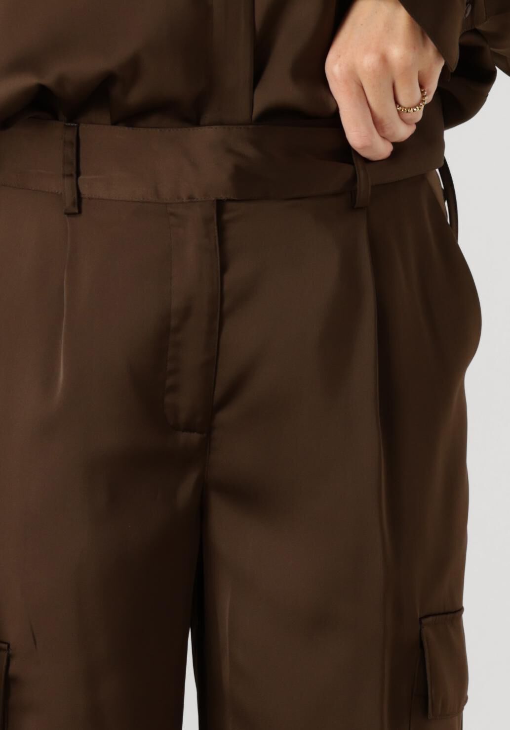 ANOTHER LABEL Dames Broeken Florentina Pants Bruin