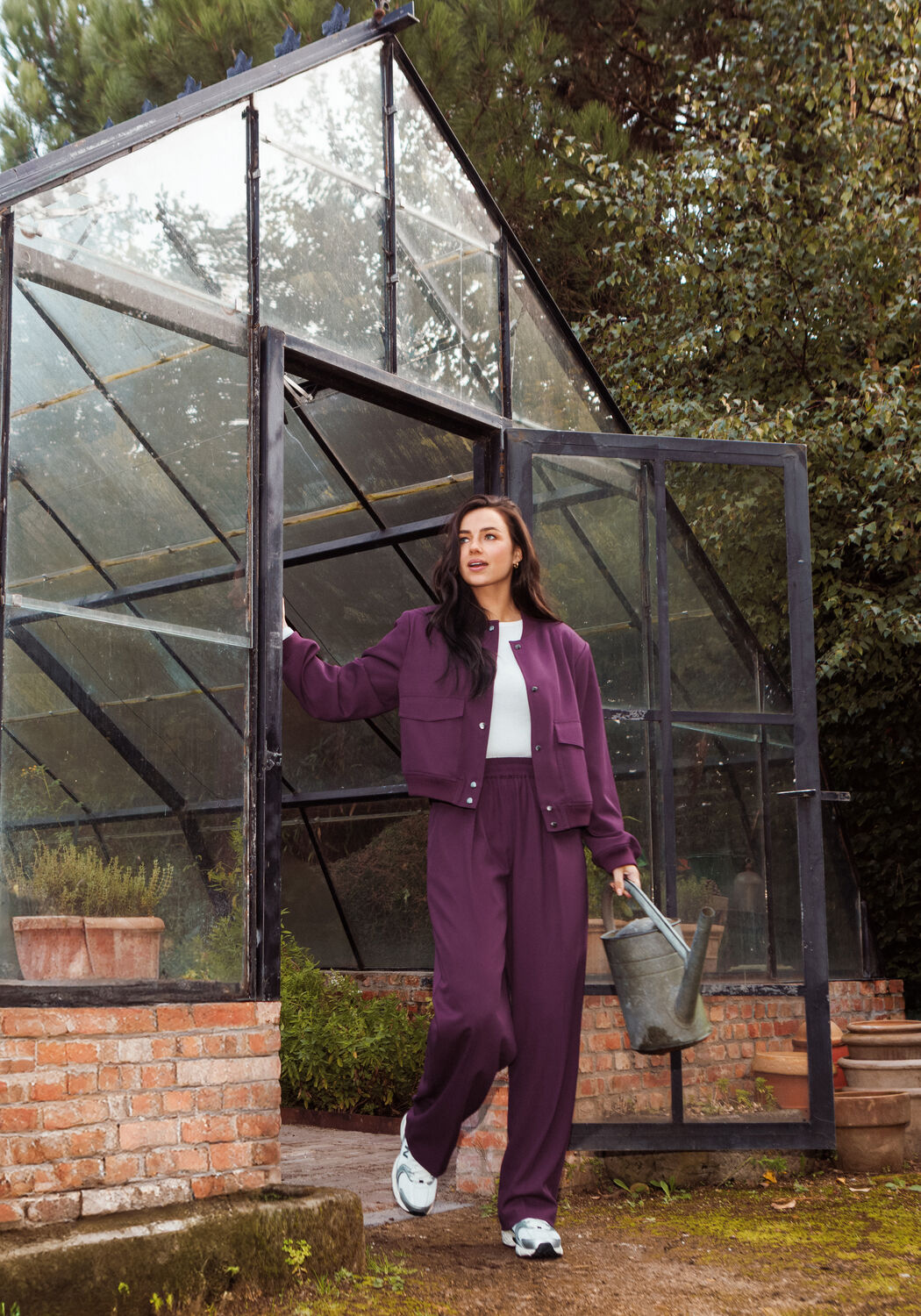 Bordeaux OMODA ATELIER Wijde broek OM-JULE X NINA - large