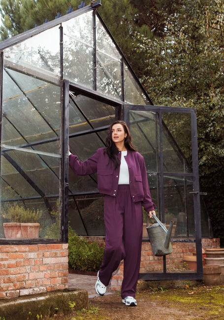 Bordeaux OMODA ATELIER Wijde broek OM-JULE X NINA - large