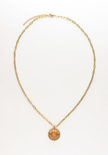 Goudkleurig NOTRE-V Kettingen KETTING GLAS STEEN - large