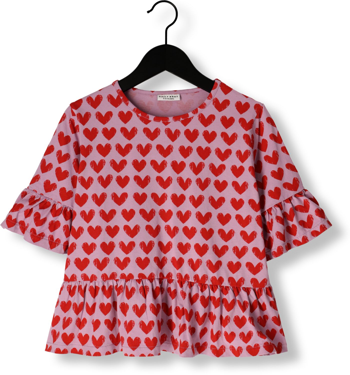 DAILY BRAT Meisjes Tops & T-shirts Adore T-shirt Rood