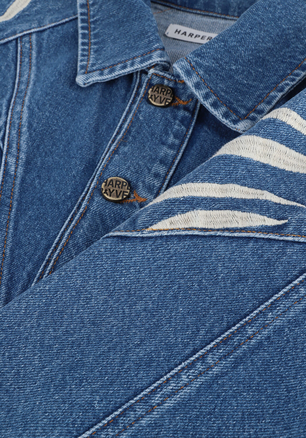 Blauwe HARPER & YVE Spijkerjas HARPER-JACK - large