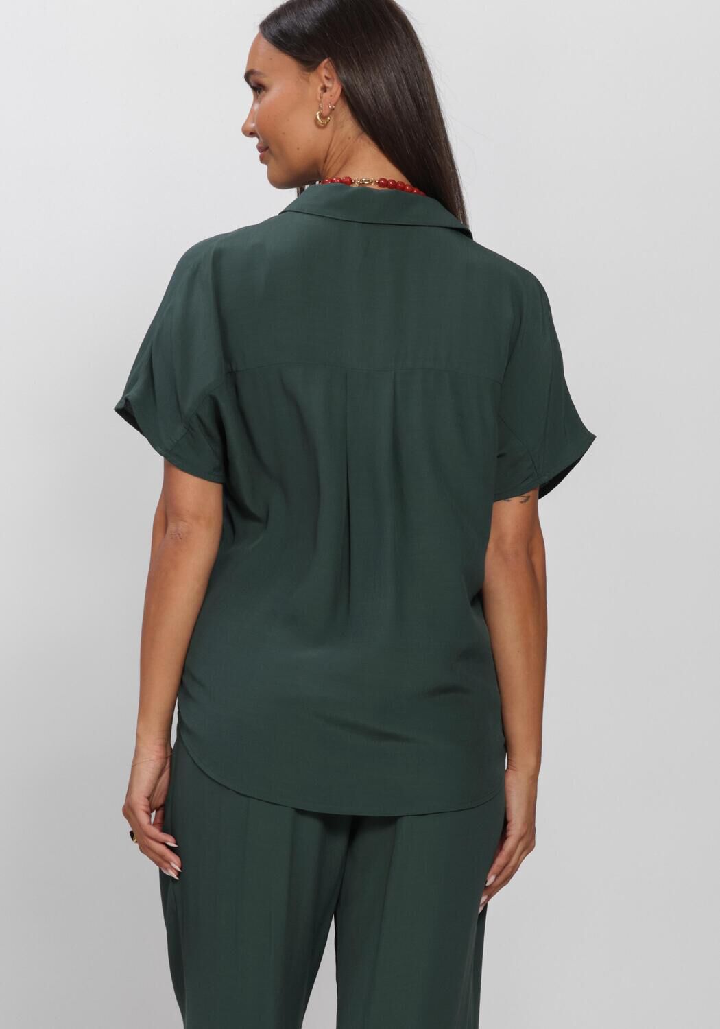 Donkergroene BY-BAR Blouses BARLEY VISCOSE BLOUSE - large