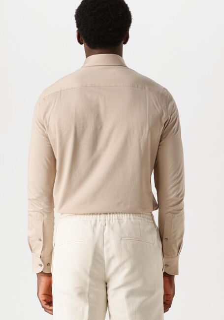 Beige PROFUOMO Klassiek overhemd SHIRT CUTAWAY SF SC KNITTED - large