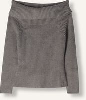 Grijze MINUS Trui FAME OFF SHOULDER KNIT PULLOVER Grijze MINUS Trui FAME OFF SHOULDER KNIT PULLOVER - medium