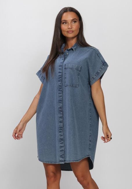 Blauwe BY-BAR Mini jurk HELLA DENIM DRESS - large