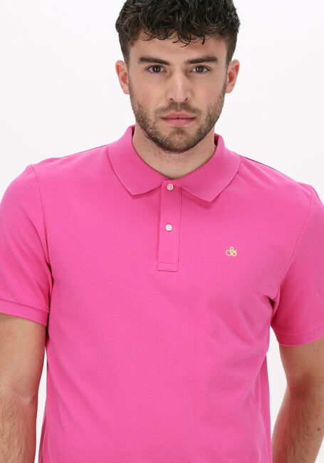 Roze SCOTCH & SODA Polo CLASSIC PIQUE POLO IN ORGANIC COTTON - large