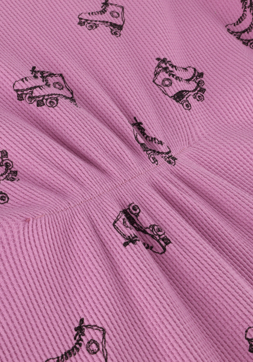 Paarse Sproet & Sprout Mini jurk DRESS SMOCK ROLLERSKATES PRINT - large