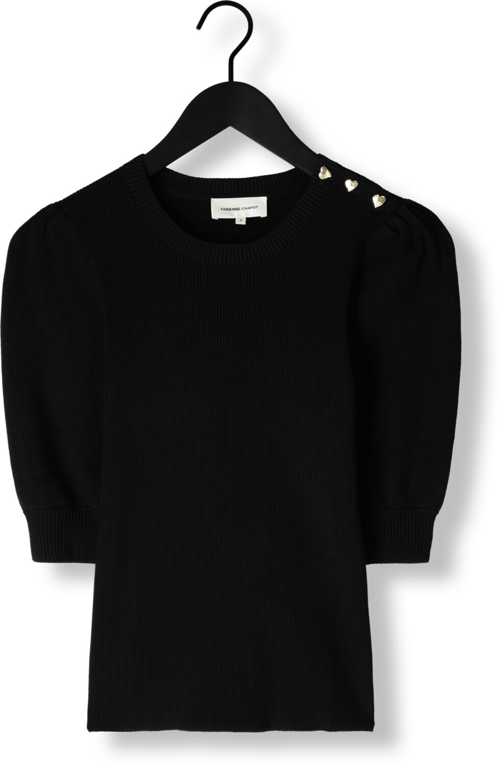 FABIENNE CHAPOT Dames Truien & Vesten Lillian Short Sleeve Pullover Zwart