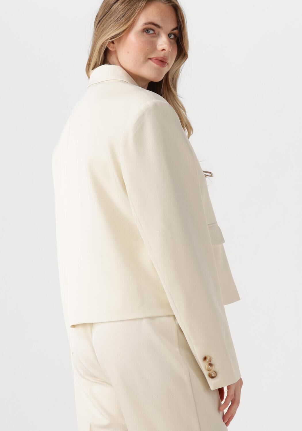 NEO NOIR Dames Blazers Birtha Structure Waistcoat Ecru