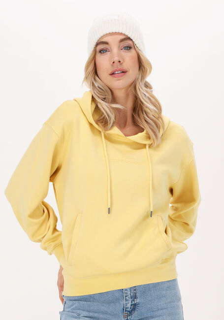 Gele MSCH COPENHAGEN Sweater IMA Q LOGO HOOD SWEATSHIRT - large