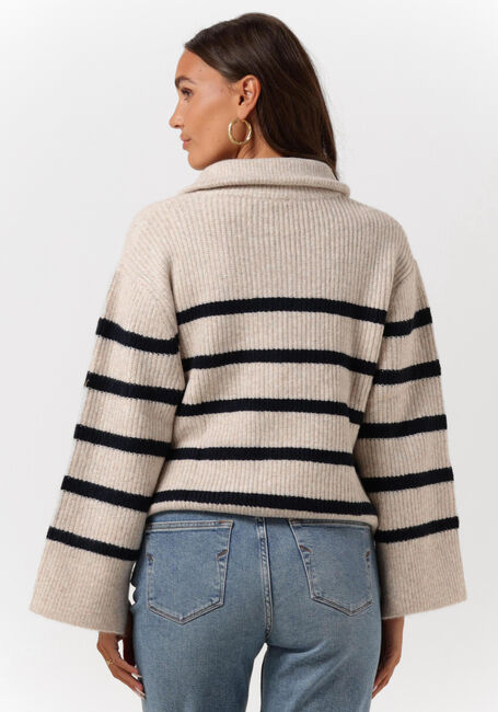 Zand NEO NOIR Trui NEVENA STRIPE KNIT BLOUSE - large