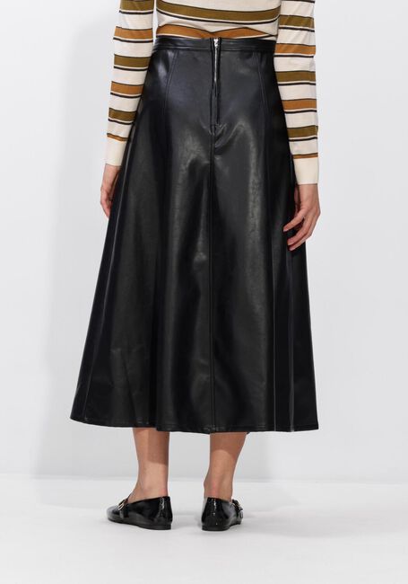 Zwarte NEO NOIR Midirok RAYA FAUX LEATHER SKIRT - large