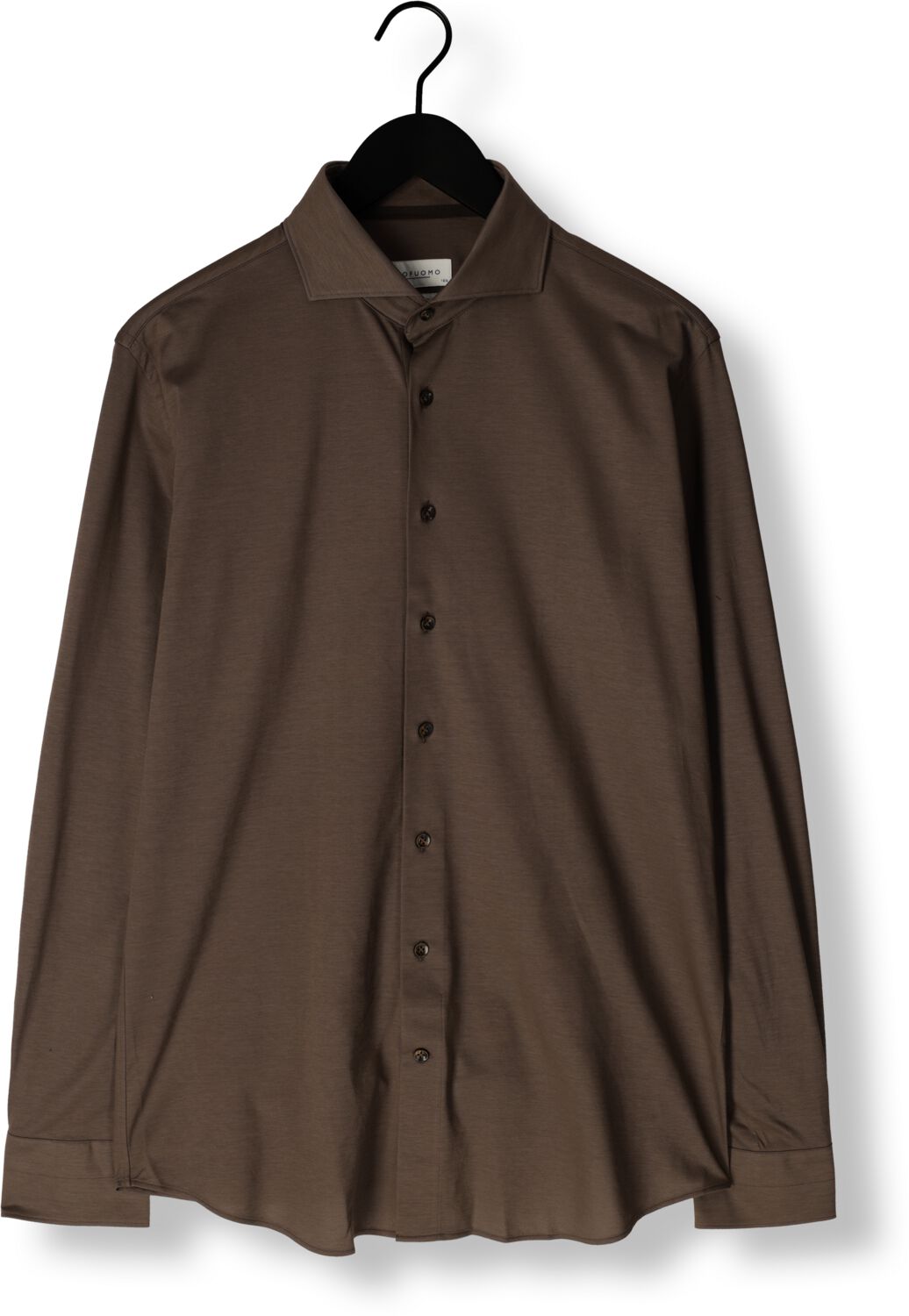 PROFUOMO Heren Overhemden Shirt X-cutaway Sc Sf Japanese Knitted Taupe