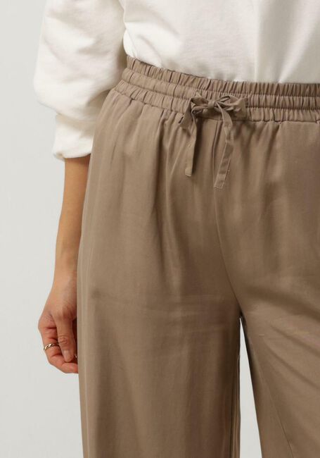 Beige OBJECT Wijde broek OBJTILDA TALULA LONG PANT - large