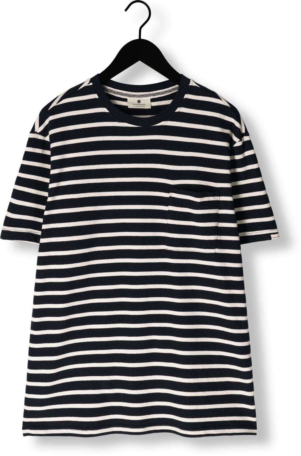 ANERKJENDT Heren Polo's & T-shirts Akkikki S s Stripe Tee Gots Blauw wit Gestreept