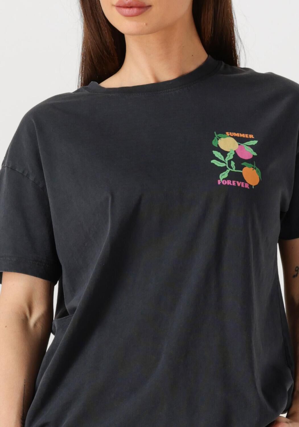 CATWALK JUNKIE Dames Tops & T-shirts Graphic Tshirt Zwart